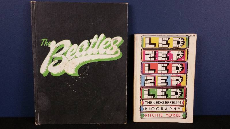 lot 115 image: 1975 The Beatles Hardcover  1976 Led Zepplin Softcover Book