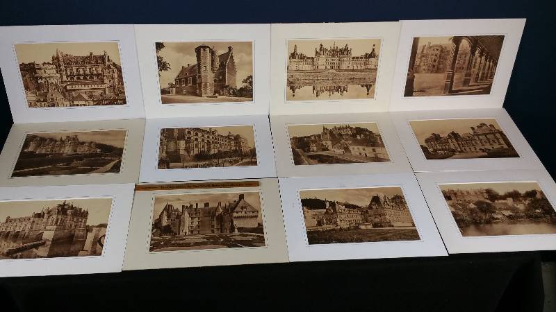 lot 119 image: Group of (12) European Castles  Manors w Notation
