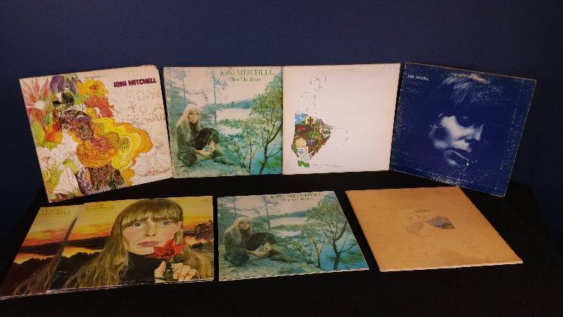 lot 124 image: Lot of (8) Joni Mitchell Vinyl Records