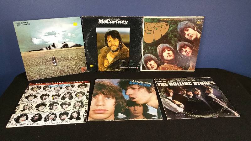 lot 125 image: Beatles, McCartney, Lennon, and the Rolling Stones Vinyl Records
