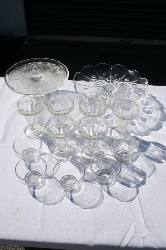 Assorted glassware