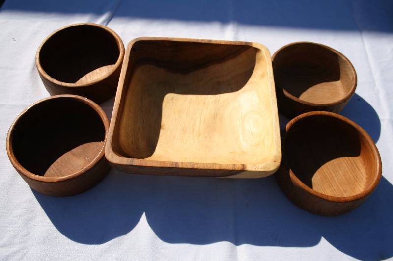 Teak Wood Bowls