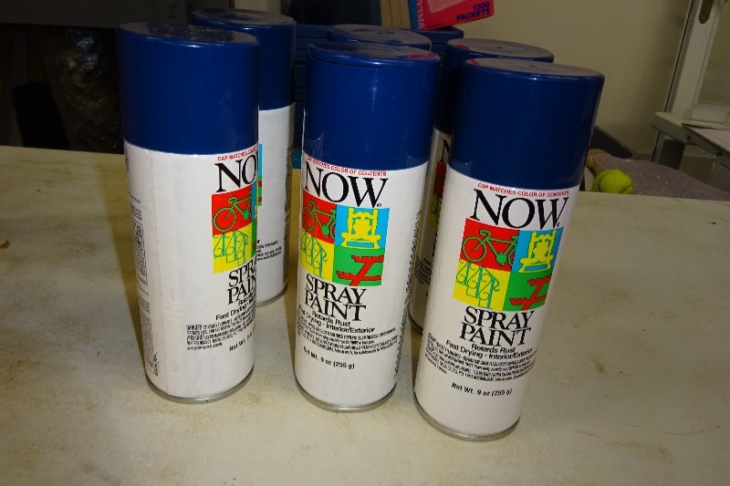 lot 35 image: Now paint spray blue