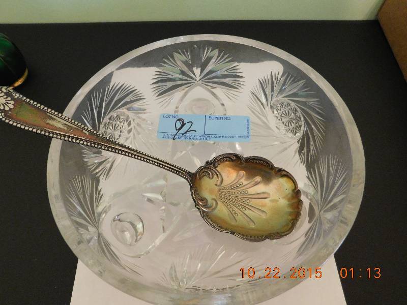 Sugar bowl and spoon