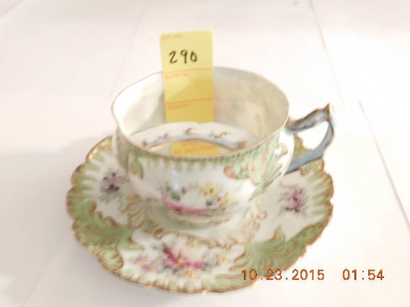 Mustache Tea Cup
