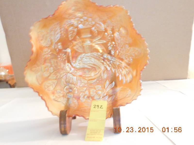 Vintage peacock bowl