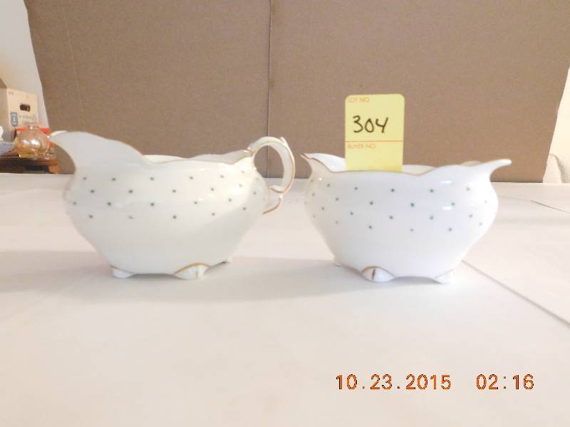sugar dish and creamer dish