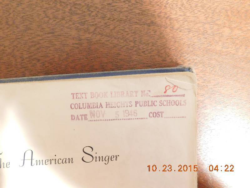 American Singer book