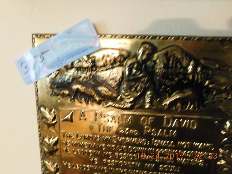 Psalm of David Plaque
