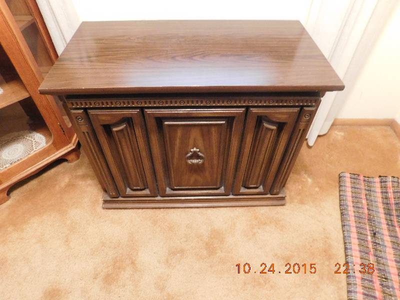 old stereo cabinet