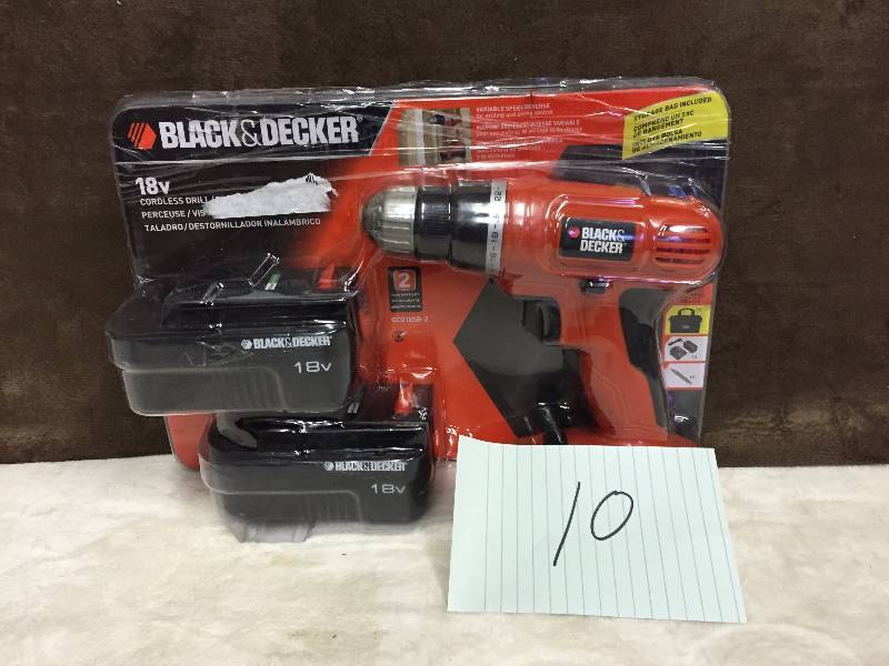 Black & Decker GCO18SB-2R 18V Cordless Drill Driver with Two Batteries