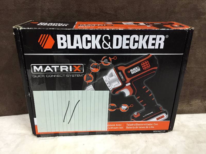 Black & Decker BDCDMT120 20-Volt MAX Lithium-Ion Matrix Cordless Drill