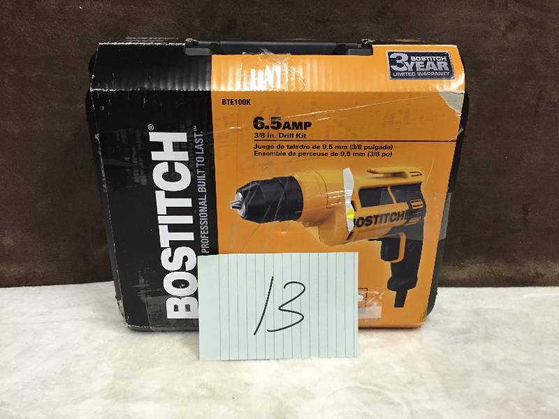 BOSTITCH BTE100K 6.5-Amp 38-Inch Drill Kit