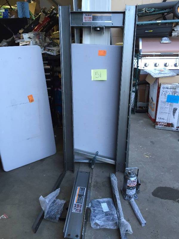 20 ton H-Frame Industrial Heavy Duty Floor Shop Press. Misssing pins and springs and hardware