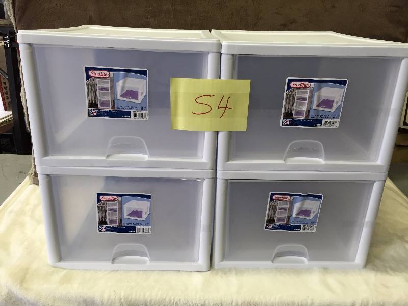 Sterilite 27QT  drawer set of 4
