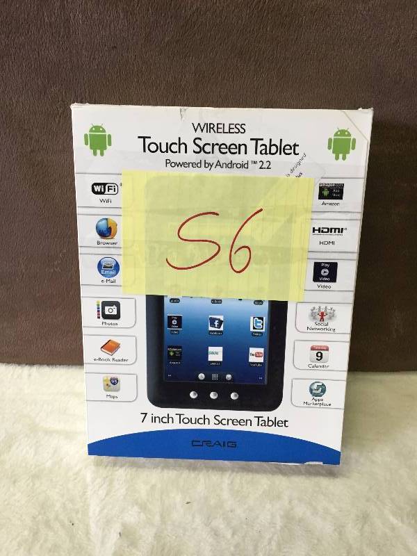 Wireless Touchscreen Tablet Android 7 New