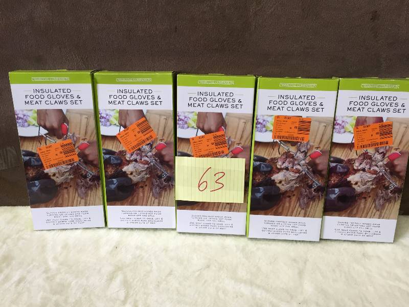 Lot of Insulated Gloves and Meat Claws