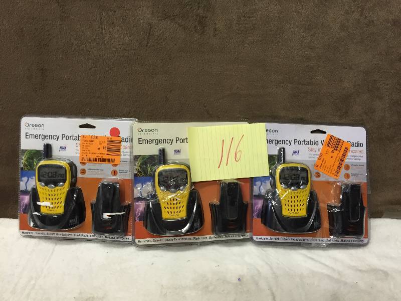Lot od Emergency Weather Radios