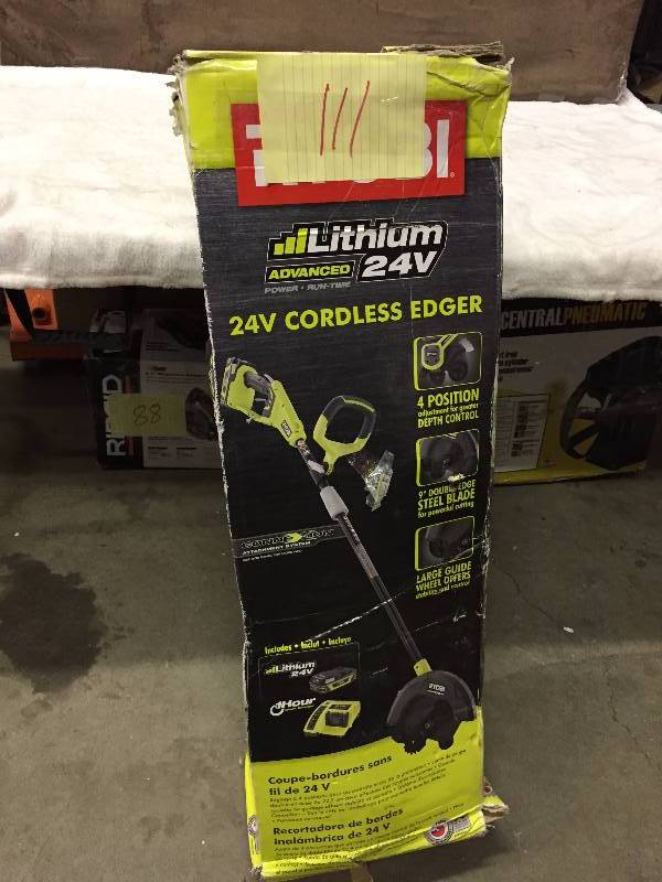 Ryobi cordless edger 24v