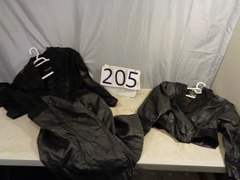 lot 205 image: Leather Jackets