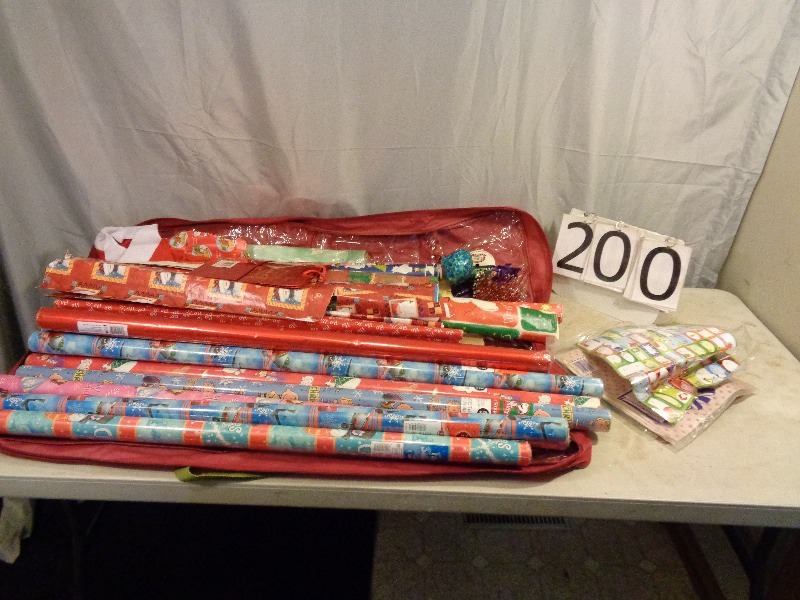 lot 200 image: Gift Wrap and More