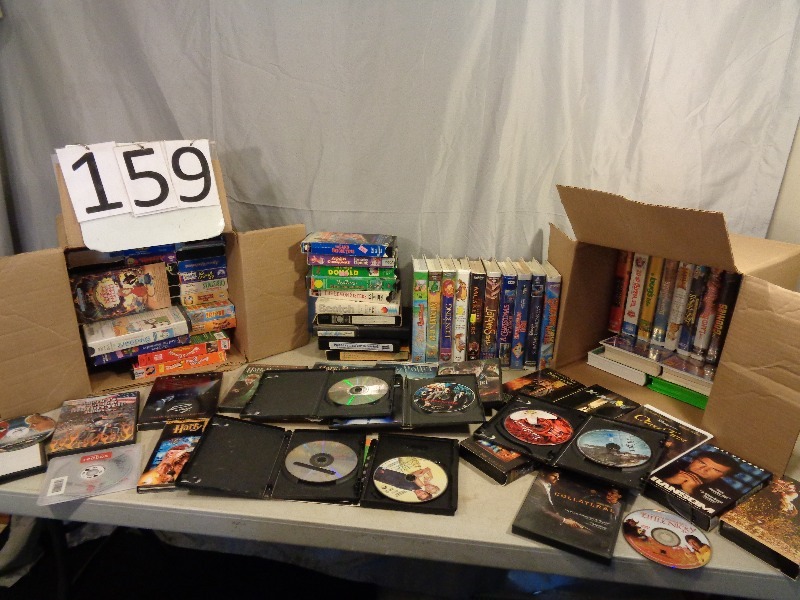 lot 159 image: Dvds and VHS Tapes