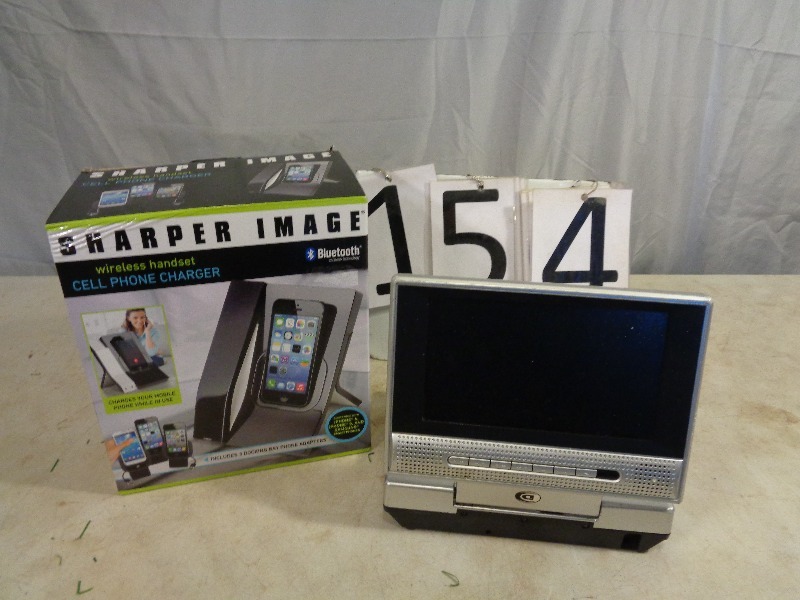 lot 154 image: Cell Phone Charger and Portable DVD Player