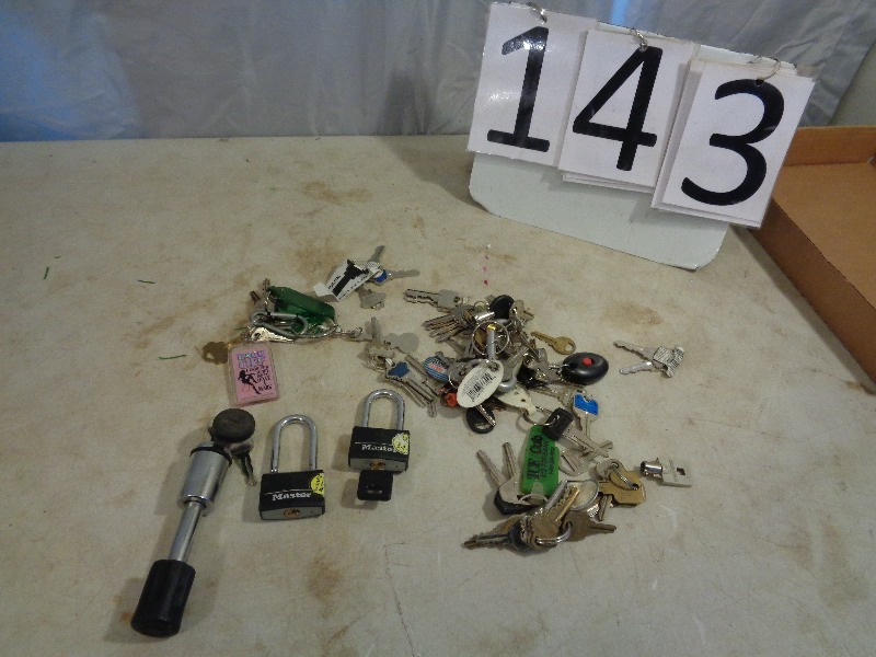 lot 143 image: Locks and Keys