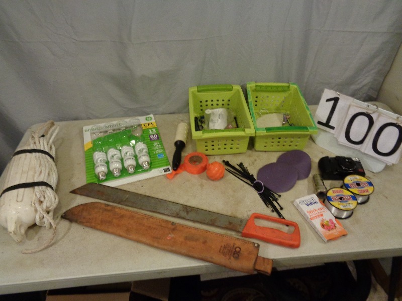 lot 100 image: Machette in Pouch and More