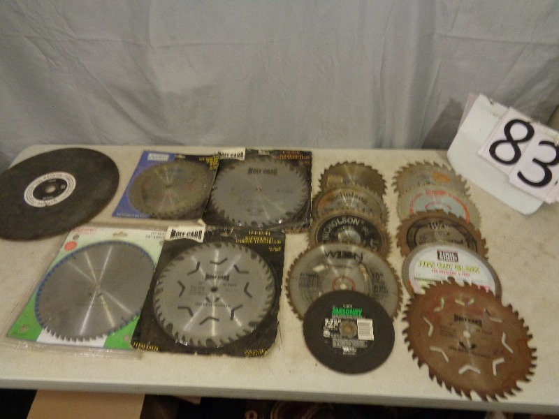 lot 83 image: New and Used Saw Blades