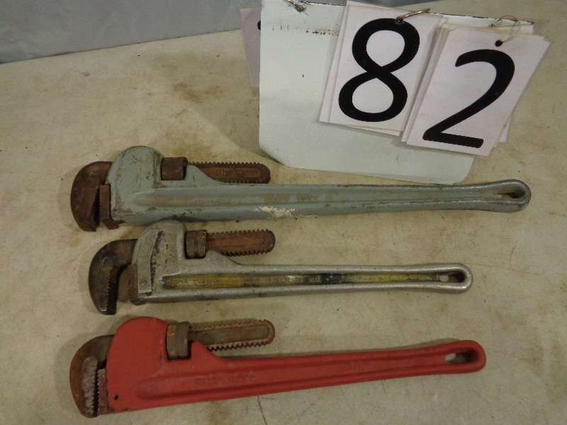 lot 82 image: Aluminum Pipe Wrenches