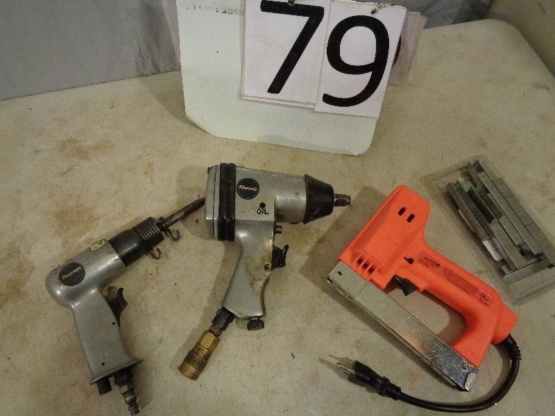 lot 79 image: Impact, Chisel, Stapler