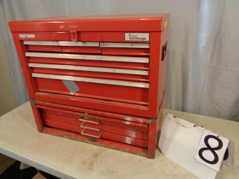 lot 8 image: Craftsman Toolbox Combo