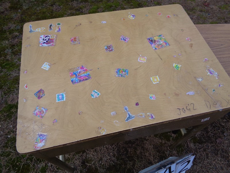 lot 42 image: 2 Old School Desks