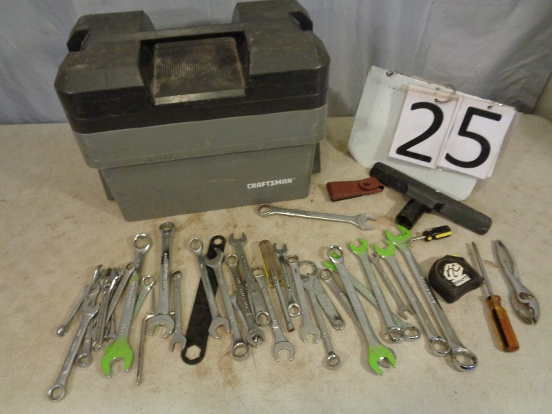 lot 25 image: Craftsman Toolbox with Contents