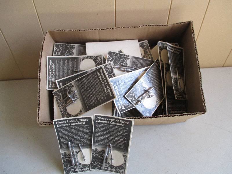 About 100 pop rivets...