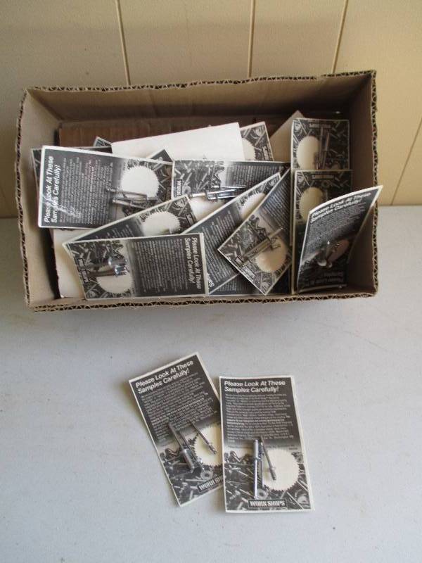 About 100 pop rivets...