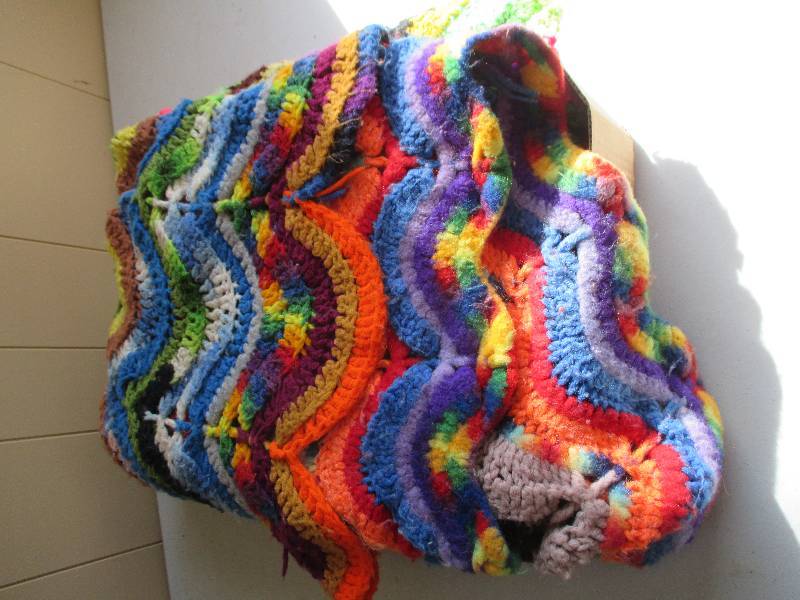 Grandmas hand made afgan, lots of ...