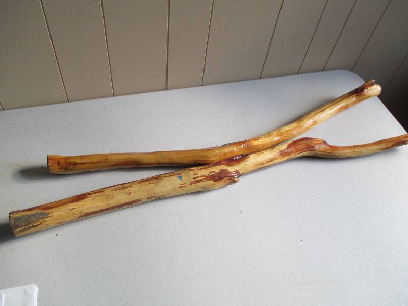 Pair of Diamond Willow poles...