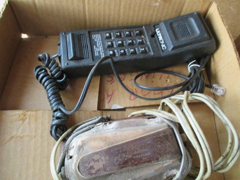 Desk phone and one of the first mas...