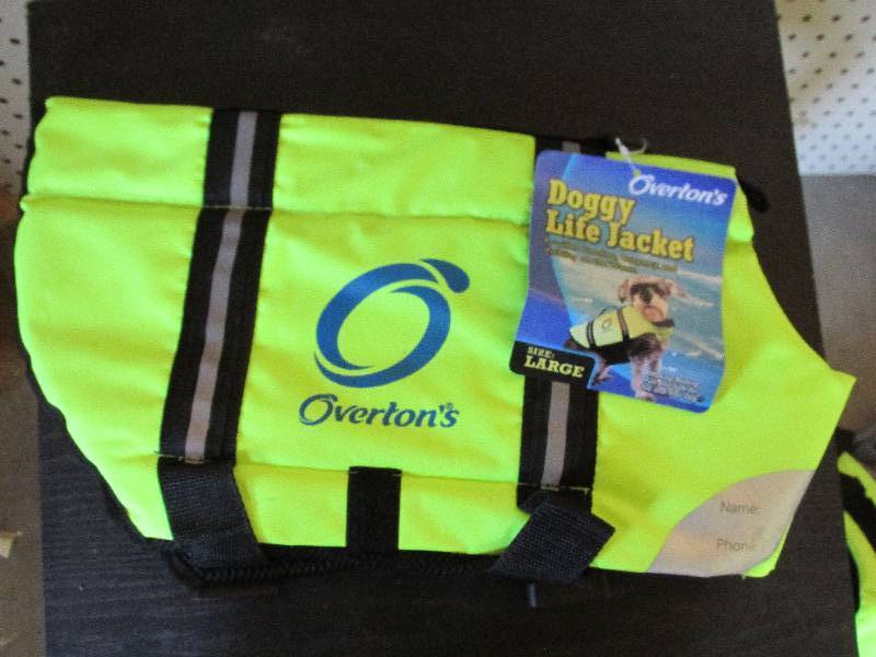 Size L Doggy life jacket with refle...