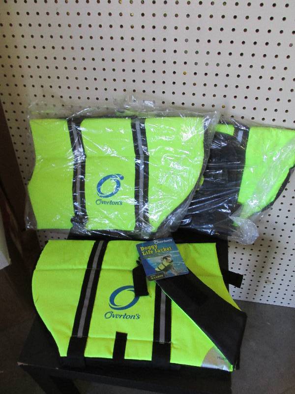 Lot of 3 size XL Doggy life jackets...