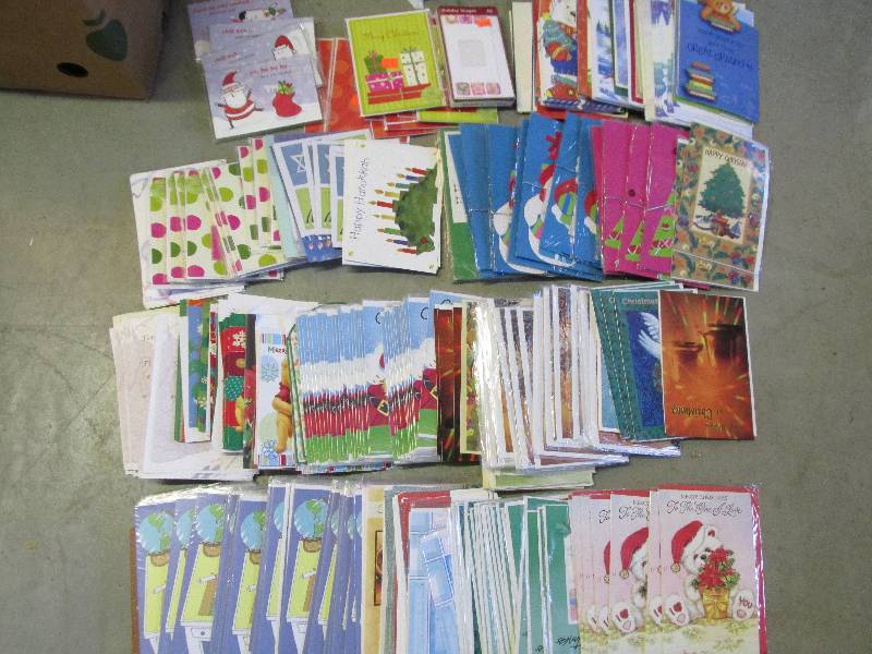 Large box of mainly holiday greetin...