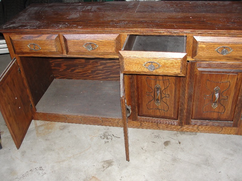 Oak Gun Cabinet