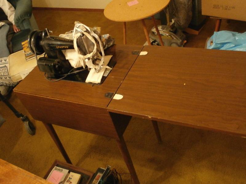 Spartan Sewing machine in cabinet