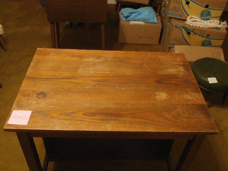 Wood library table
