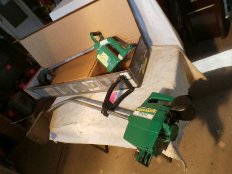 2 Weed Eaters -1 electric with charger and 1 gas (these are untested)