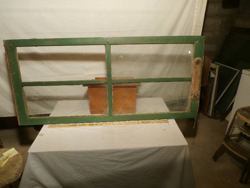old 4 pane window.