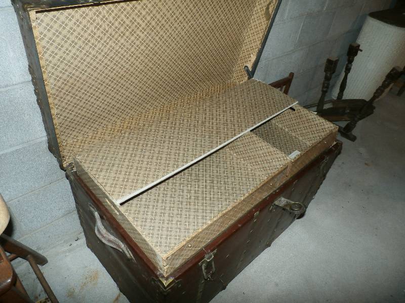 Antique Steamer Trunk wit insert.