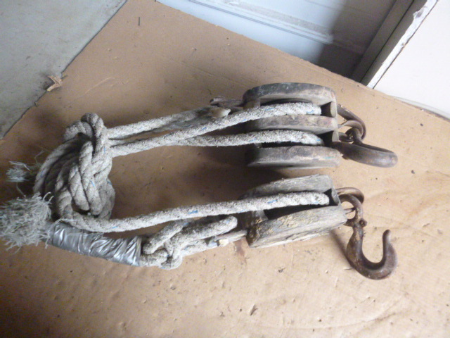 Vintage Block and Tackle Pulley